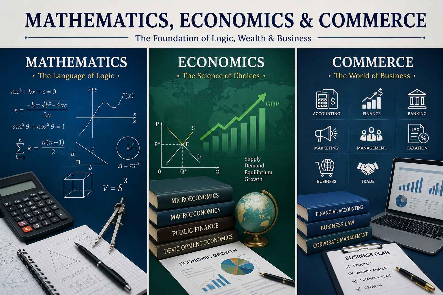 MEC Course - Mathematics, Economics & Commerce